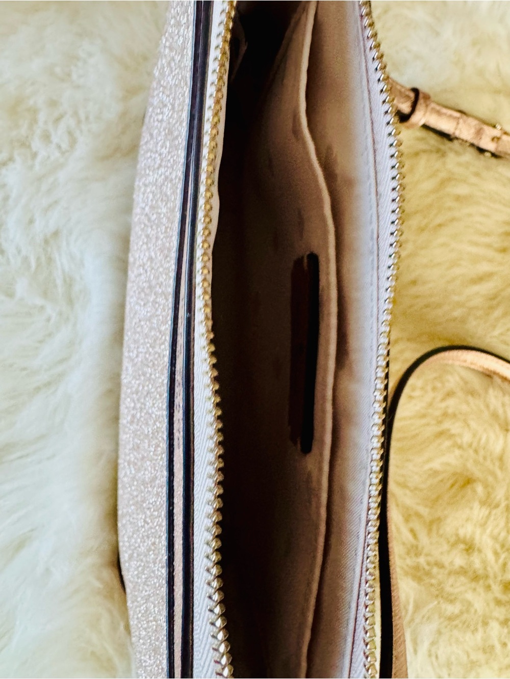 kate spade Glitter Gold Crossbody with Adjustable Strap - Picture 7 of 8
